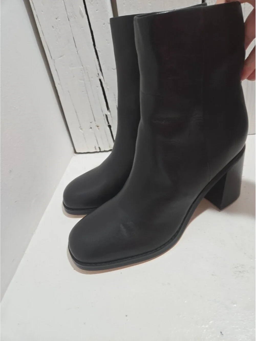 Marc Fisher Women's Lysia Bootie Ankle Boots Black Size 11 M Leather Box30